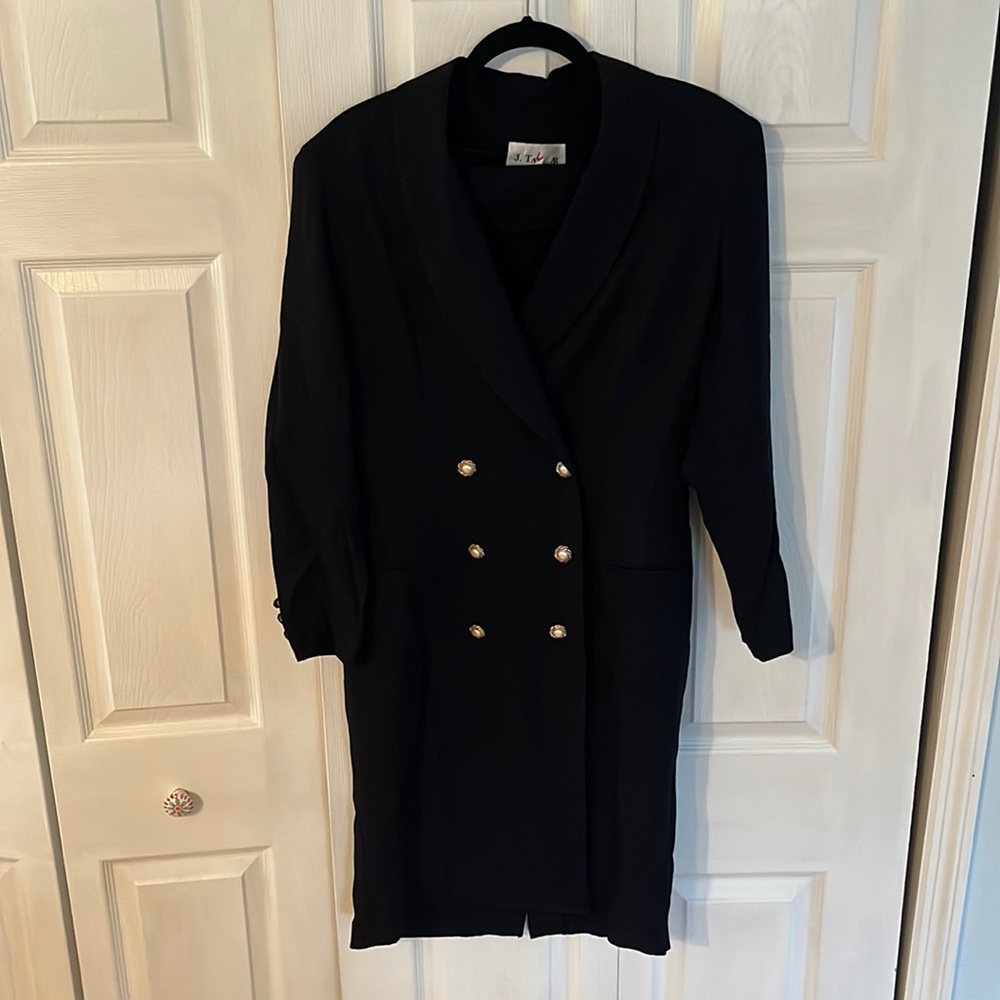 Knee Length Pearl Button Dress
